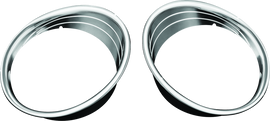 Kuryakyn Driving Light Bezels Indian Chrome