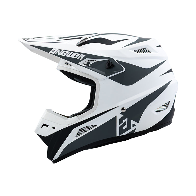 Answer 26 AR1 Mototown Helmet Glossy White/Grey/Black - XS