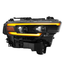 Load image into Gallery viewer, AlphaRex 25-26 Dodge Ram 1500 Luxx LED Proj Headlights -Black w/Activ Lit/ Seq Signal/Switchbk DRL
