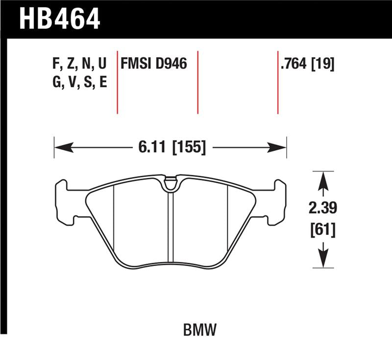 Hawk 01-06 BMW 330Ci / 01-05 330i/330Xi / 01-06 M3 DTC-60 Race Front Brake Pads