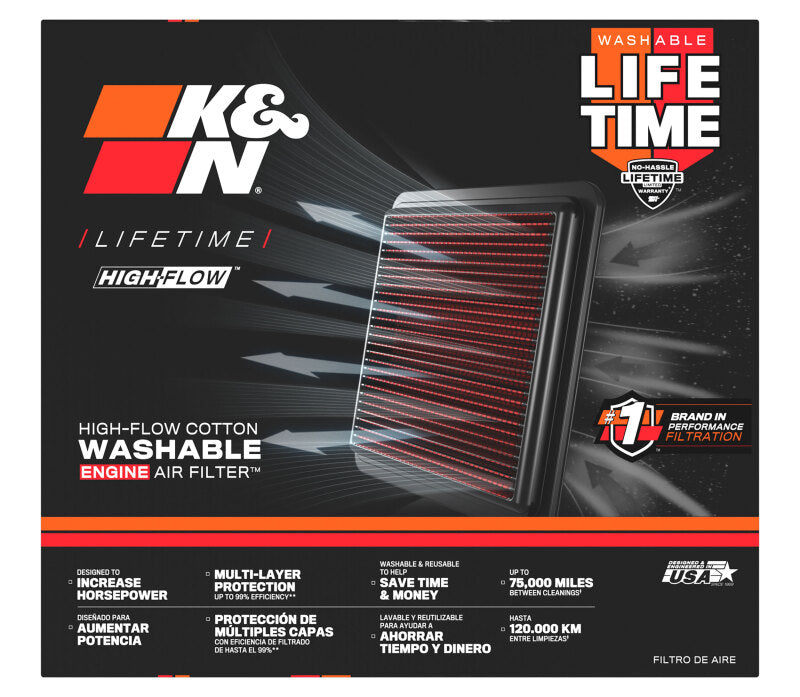 K&N 06-07 Yamaha YZF R6 599 Replacement Air Filter