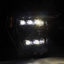 Load image into Gallery viewer, AlphaRex 21-22 Ford F-150 NOVA LED Proj Headlights Plank Style Alpha Blk w/Activ Light/Seq Signal