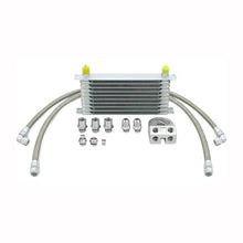 Load image into Gallery viewer, Mishimoto Universal Thermostatic 10 Row Oil Cooler Kit - Silver