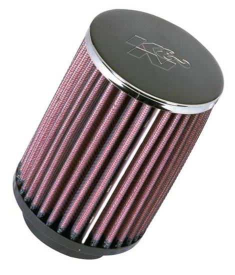 K&N Filter Universal Rubber Round Air Filter 20 Deg Flange Angle 2.25in Flange ID x 3.5in OD x 6in H
