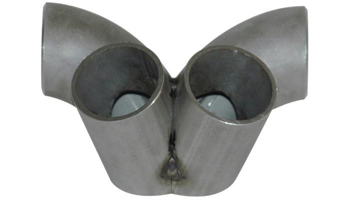 Vibrant 2-1 SS Merge Collectors (3in Inlet Slipover ID 3in Outlet OD) - Sold Individually