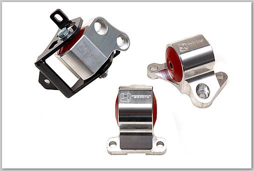 Innovative 96-00 Civic B/D Series Silver Aluminum Mounts 60A Bushings (2 Bolt)