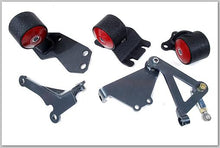 Load image into Gallery viewer, Innovative 88-91 Civic B-Series Black Steel Mounts 60A Bushings (Cable to Hydro Conversion)