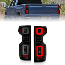 Load image into Gallery viewer, ANZO 19-21 Chevy Silverado Work Truck Full LED Taillights Blk Housing Smoke Lens G2 (w/C light Bars)