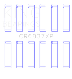 King Engine Bearings Honda J30/J35 Connecting Rod Bearing Set (Set of 6)
