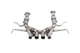 Corsa 23-25 Chevrolet Corvette C8 Z06 3in Valved Cat-Back Exhaust Muffler Delete Track Systemw/o Tip
