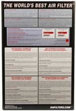 Load image into Gallery viewer, K&amp;N Replacement Air Filter 10.625in O/S Length x 5.75in O/S Width x 1in Height