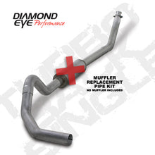 Load image into Gallery viewer, Diamond Eye KIT 4in Turbo Back MFLR RPLCMENT PIPE SGL AL: 98.5 - 02 DODGE CUMMINS 5.9L