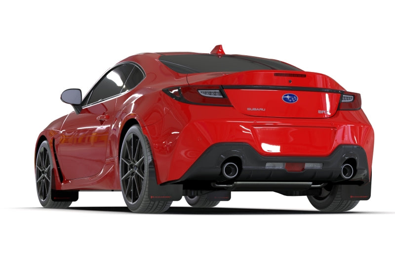 Rally Armor 22-25 Subaru BRZ / Toyota GR86 Black UR Mud Flap w/Red Logo