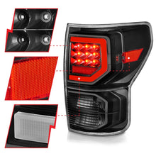 Load image into Gallery viewer, ANZO 07-11 Toyota Tundra Full LED Taillights Black Housing Clear Lens G2 (w/C light Bars)