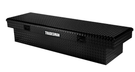 Tradesman Aluminum Economy Cross Bed Truck Tool Box (72in.) - Black