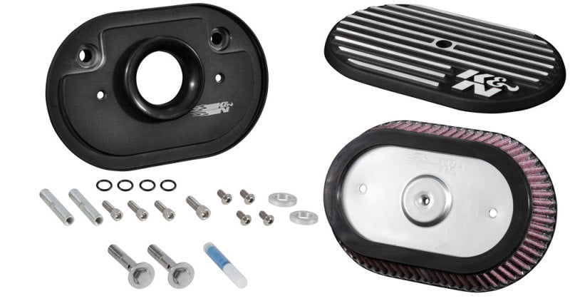 K&N Street Metal Intake System for 12-16 Harley-Davidson Road King 103cl Side Draft Touring