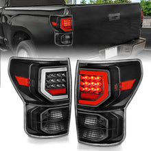 Load image into Gallery viewer, ANZO 07-11 Toyota Tundra Full LED Taillights Black Housing Clear Lens G2 (w/C light Bars)