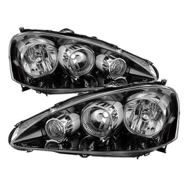 xTune Acura Rsx 2005-2006 OEM Style Headlights -Black HD-JH-ARSX05-AM-BK