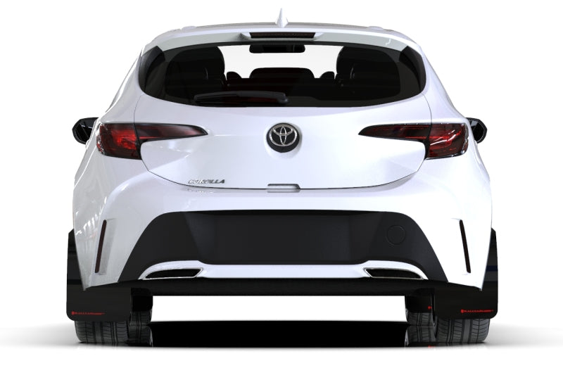 Rally Armor 18-25 Toyota Corolla Hatchback Black UR Mud Flap Grey Logo