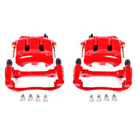 Power Stop 05-14 Ford Mustang Front Red Calipers w/Brackets - Pair