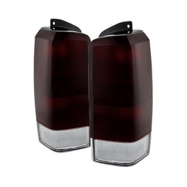 xTune Jeep Cherokee 1997-2001 OEM Style Tail Lights Red Smoked ALT-JH-JC97-OE-RSM