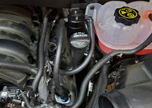 Load image into Gallery viewer, J&amp;L 19-25 Chevrolet Silverado/GMC Sierra 1500 5.3L V8 Driver Side Oil Separator 3.0 - Black Anodized