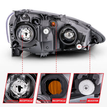 Load image into Gallery viewer, ANZO 2002-2004 Acura RSX Crystal Headlights Black