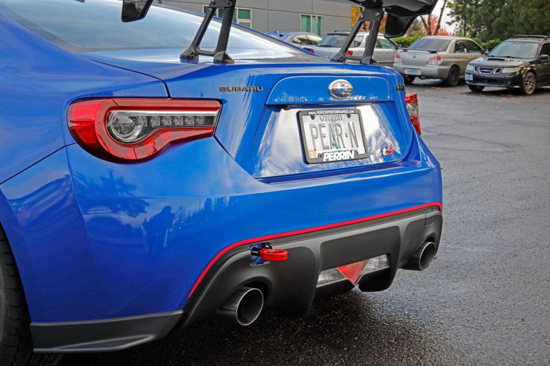 PERRIN 13-25 Subaru BRZ / 13-20 Scion FRS & Toyota 86 / 22-25 GR86 Tow Hook Kit (Rear) - Red