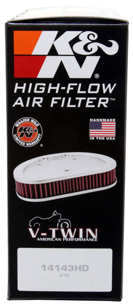 K&N Replacement Air Filter 1.625in H for Harley-Davidson