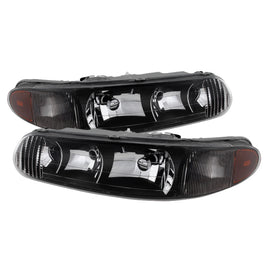 xTune Buick Century 97-05 Regal 97-04 Crystal Headlights Black HD-JH-BUCEN97-AM-BK