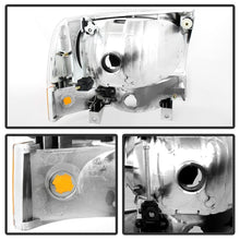 Load image into Gallery viewer, xTune Ford F250/350/450 Superduty 99-04 Crystal Headlights w/ Bumper Lights HD-JH-FF25099-AM-C