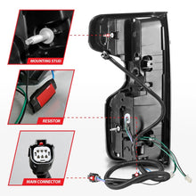 Load image into Gallery viewer, ANZO 19-21 Chevy Silverado Full LED Taillights Chrome Housing Red/Clear Lens G2 (w/C light Bars)