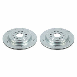 Power Stop 19-20 Ram 1500 Rear Evolution Drilled & Slotted Rotors - Pair