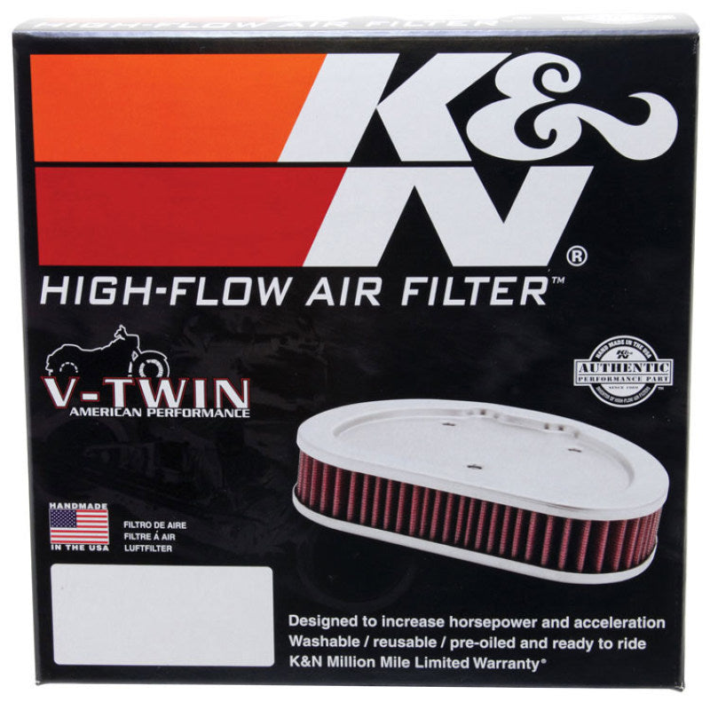 K&N Replacement Air Filter 1.625in H for Harley-Davidson