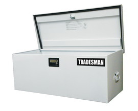 Tradesman Steel Job Site Box/Chest (Light Duty/Large) (42.75in.) - White