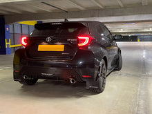 Load image into Gallery viewer, Rally Armor 20-25 Toyota GR Yaris Black Mud Flap w/White Logo