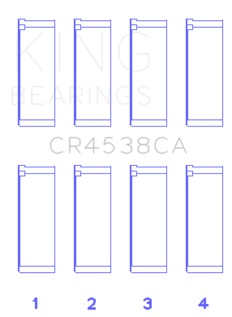 King Engine Bearings Mini Cooper S/Cooper S Conv/Works W11B16A Rod Bearing Set - Size +0.5mm